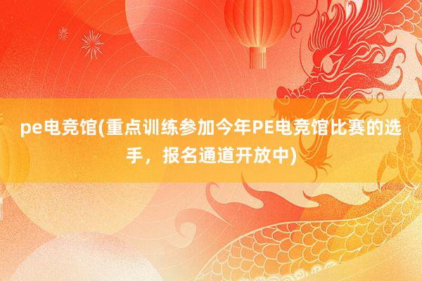 pe电竞馆(重点训练参加今年PE电竞馆比赛的选手，报名通道开放中)