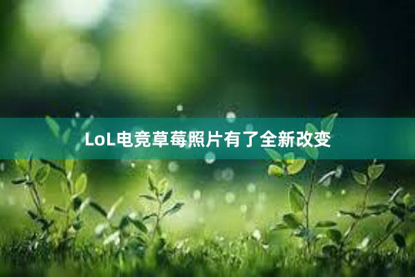 LoL电竞草莓照片有了全新改变